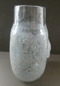 LARGE Kosta Boda Fossil Vase by Kjell Engman (2000). Height 10 3/4 inches. Signed