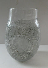 Load image into Gallery viewer, LARGE Kosta Boda Fossil Vase by Kjell Engman (2000). Height 10 3/4 inches. Signed
