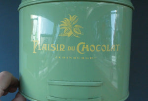 Large SHOP DISPLAY TIN for Plaisir du Chocolat, Edinburgh (A)