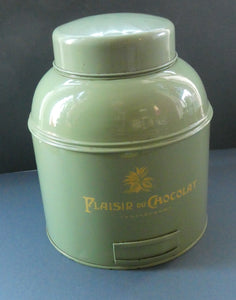Large SHOP DISPLAY TIN for Plaisir du Chocolat, Edinburgh (A)