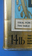 Load image into Gallery viewer, Vintage Early 1950s HUGE Cerebos Salt Storage Tin. 14 lbs Size (Height 10 Inches)
