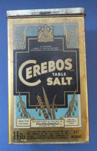 Load image into Gallery viewer, Vintage Early 1950s HUGE Cerebos Salt Storage Tin. 14 lbs Size (Height 10 Inches)
