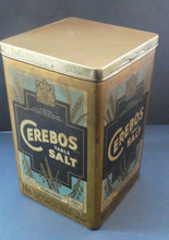 Load image into Gallery viewer, Vintage Early 1950s HUGE Cerebos Salt Storage Tin. 14 lbs Size (Height 10 Inches)
