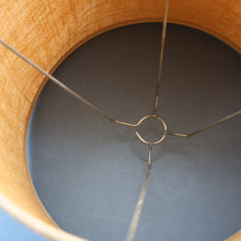 Load image into Gallery viewer, 1960s Medium TREMAEN Nanceddan Pottery Table Lamp. Original Hessian Shade &amp; Paper Label on Base
