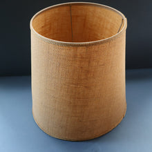 Load image into Gallery viewer, 1960s Medium TREMAEN Nanceddan Pottery Table Lamp. Original Hessian Shade &amp; Paper Label on Base
