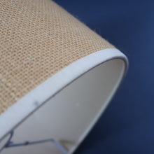 Load image into Gallery viewer, 1960s Medium TREMAEN Nanceddan Pottery Table Lamp. Original Hessian Shade &amp; Paper Label on Base
