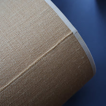 Load image into Gallery viewer, 1960s Medium TREMAEN Nanceddan Pottery Table Lamp. Original Hessian Shade &amp; Paper Label on Base
