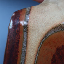 Load image into Gallery viewer, 1960s Medium TREMAEN Nanceddan Pottery Table Lamp. Original Hessian Shade &amp; Paper Label on Base
