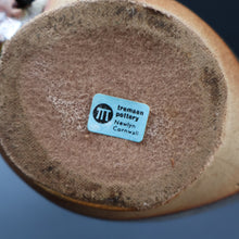 Load image into Gallery viewer, 1960s Medium TREMAEN Nanceddan Pottery Table Lamp. Original Hessian Shade &amp; Paper Label on Base
