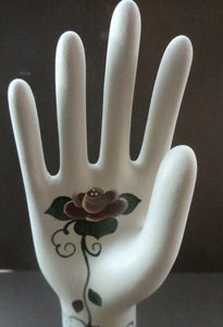 1971 General Porcelain USA Porcelain Glove Mould 1971. Hand Painted