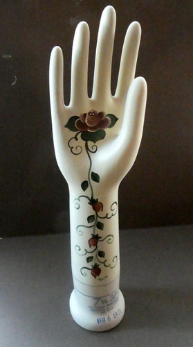 1971 General Porcelain USA Porcelain Glove Mould 1971. Hand Painted