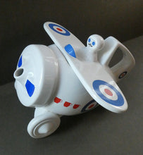 Load image into Gallery viewer, Vintage 1970s NOVELTY TEAPOT by Stuart Taylor for Westfield Pottery in the form of an Airplane
