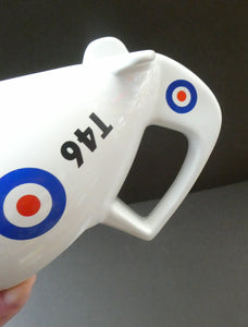 Vintage 1970s NOVELTY TEAPOT by Stuart Taylor for Westfield Pottery in the form of an Airplane