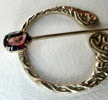 Load image into Gallery viewer, 1960s Penannular Brooch by Cook, Holland &amp; Co. with Inset Amethyst. Traditional Design
