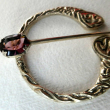 Load image into Gallery viewer, 1960s Penannular Brooch by Cook, Holland &amp; Co. with Inset Amethyst. Traditional Design
