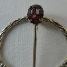 Load image into Gallery viewer, 1960s Penannular Brooch by Cook, Holland &amp; Co. with Inset Amethyst. Traditional Design
