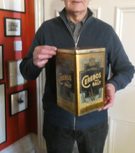 Load image into Gallery viewer, Vintage Early 1950s HUGE Cerebos Salt Storage Tin. 14 lbs Size (Height 10 Inches)
