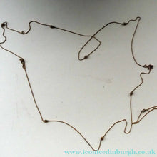 Load image into Gallery viewer, Long Fancy Guard or Muff Chain with Gold Ball Inclusions. 14 Carat Gold. Weight 11 grams
