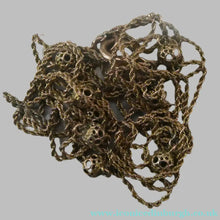Load image into Gallery viewer, Long Fancy Guard or Muff Chain with Gold Ball Inclusions. 14 Carat Gold. Weight 11 grams
