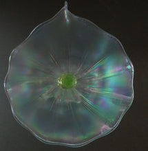 Load image into Gallery viewer, Antique ART NOUVEAU John Walsh Walsh Uranium Glass Water Lily Comport
