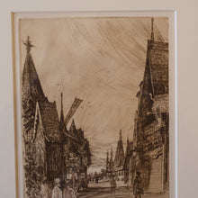 Load image into Gallery viewer, SCOTTISH ART. Sir Muirhead Bone (1876 - 1953). Glasgow International Exhibition 1901. Evening in Little Russia. Signed in the plate
