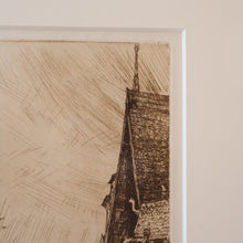 Load image into Gallery viewer, SCOTTISH ART. Sir Muirhead Bone (1876 - 1953). Glasgow International Exhibition 1901. Evening in Little Russia. Signed in the plate
