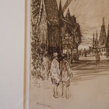 Load image into Gallery viewer, SCOTTISH ART. Sir Muirhead Bone (1876 - 1953). Glasgow International Exhibition 1901. Evening in Little Russia. Signed in the plate
