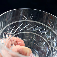 Load image into Gallery viewer, Pair of STUART CRYSTAL IMPERIAL Pattern Large Wine Glasses or Water Goblets. Height: 4 3/4 inches
