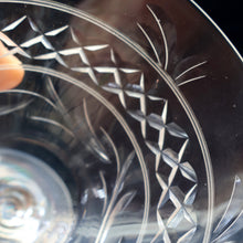 Load image into Gallery viewer, Pair of STUART CRYSTAL IMPERIAL Pattern Large Wine Glasses or Water Goblets. Height: 4 3/4 inches
