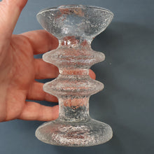 Load image into Gallery viewer, PAIR of Vintage Iittala FESTIVO Two Ring Candlesticks. Designed by Timo Sarpaneva - with etched TS initials on the base
