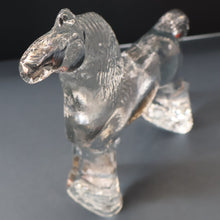 Load image into Gallery viewer, A/ 1970s KOSTA BODA Large Glass horse Designed by Bertil Vallien. 8 1/4 inches
