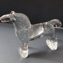 Load image into Gallery viewer, A/ 1970s KOSTA BODA Large Glass horse Designed by Bertil Vallien. 8 1/4 inches
