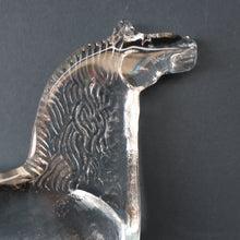 Load image into Gallery viewer, A/ 1970s KOSTA BODA Large Glass horse Designed by Bertil Vallien. 8 1/4 inches
