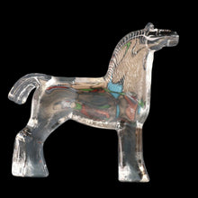 Load image into Gallery viewer, A/ 1970s KOSTA BODA Large Glass horse Designed by Bertil Vallien. 8 1/4 inches
