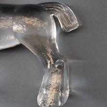 Load image into Gallery viewer, A/ 1970s KOSTA BODA Large Glass horse Designed by Bertil Vallien. 8 1/4 inches
