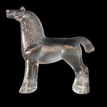 Load image into Gallery viewer, A/ 1970s KOSTA BODA Large Glass horse Designed by Bertil Vallien. 8 1/4 inches
