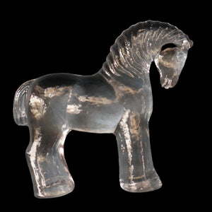 1970s KOSTA BODA Small Glass horse Designed by Bertil Vallien