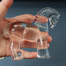 Load image into Gallery viewer, 1970s KOSTA BODA Small Glass horse Designed by Bertil Vallien
