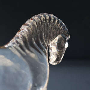 1970s KOSTA BODA Small Glass horse Designed by Bertil Vallien