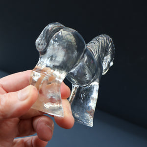 1970s KOSTA BODA Small Glass horse Designed by Bertil Vallien