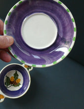 Load image into Gallery viewer, Rarer Bough Pottery Ceramic Quaich and Matching Plate. Painted by Richard Amour 1920s
