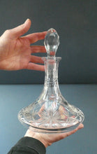 Load image into Gallery viewer, EDINBURGH CRYSTAL. Vintage 1980s Ship&#39;s Decanter STAR OF EDINBURGH Pattern. 10 inches
