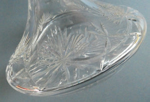 EDINBURGH CRYSTAL. Vintage 1980s Ship's Decanter STAR OF EDINBURGH Pattern. 10 inches