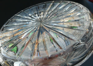 EDINBURGH CRYSTAL. Vintage 1980s Ship's Decanter STAR OF EDINBURGH Pattern. 10 inches