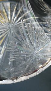 EDINBURGH CRYSTAL. Vintage 1980s Ship's Decanter STAR OF EDINBURGH Pattern. 10 inches
