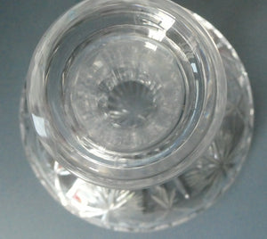EDINBURGH CRYSTAL. Vintage 1980s Ship's Decanter STAR OF EDINBURGH Pattern. 10 inches