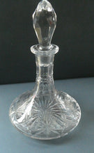 Load image into Gallery viewer, EDINBURGH CRYSTAL. Vintage 1980s Ship&#39;s Decanter STAR OF EDINBURGH Pattern. 10 inches
