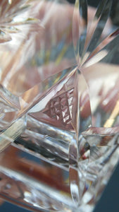 Vintage Edinburgh Crystal Small WHISKY Tumblers. STAR OF EDINBURGH Pattern. Set of Six; 3 inches
