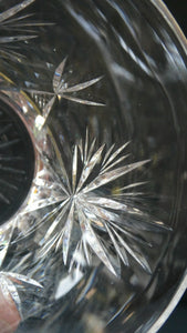 Vintage Edinburgh Crystal Small WHISKY Tumblers. STAR OF EDINBURGH Pattern. Set of Six; 3 inches