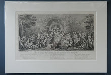 Load image into Gallery viewer, Original Antique FRENCH Etching by Claude Gillot (1673 - 1722). The Feast of the Pan
